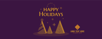 Happy Holidays Facebook Cover Design