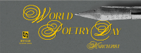 World Poetry Day Pen Facebook cover Image Preview