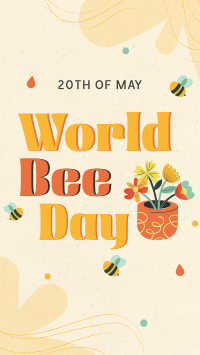 Happy Bee Day TikTok video Image Preview