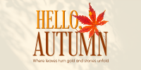 Cozy Autumn Greeting Twitter post Image Preview