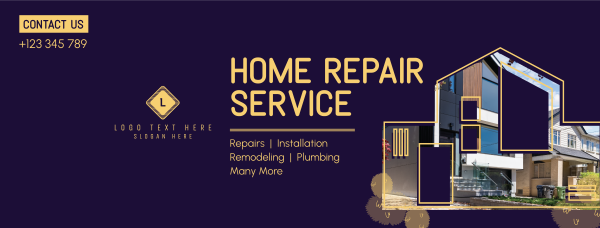 Home Repair Service Facebook Cover Design Image Preview