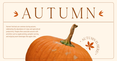 Autumn Pumpkin Facebook ad Image Preview