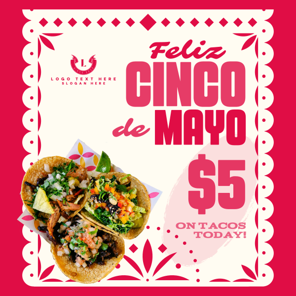 Playful Cinco De Mayo Instagram Post Design