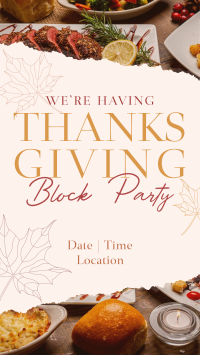 Elegant Thanksgiving Party Video Image Preview
