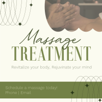 Spa Massage Treatment Instagram Post Design