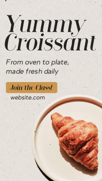 Baked Croissant Facebook Story Design