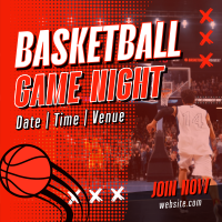 Basketball Game Night Instagram Post Design