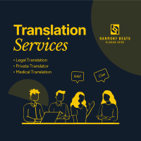 Translator Services Instagram post Image Preview