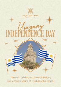 Uruguay Independence Celebration Flyer Design