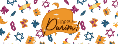 Purim Doodles Facebook cover Image Preview