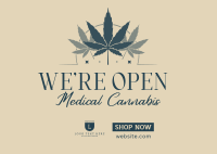 Healthy Cannabis Postcard Design
