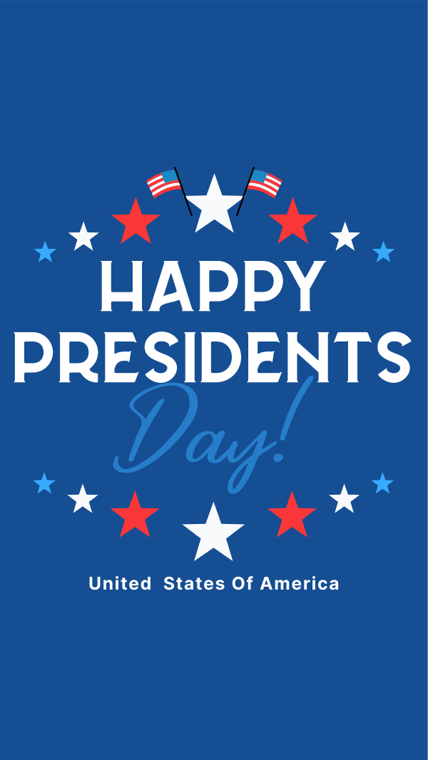 Day For The Presidents Instagram Story Design Image Preview