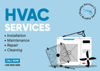 HVAC Services Postcard Image Preview