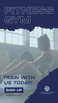 Train With Us Facebook Story Design