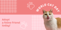 World Cat Day Adoption Twitter post Image Preview
