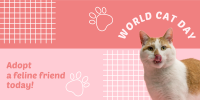 World Cat Day Adoption Twitter Post Image Preview