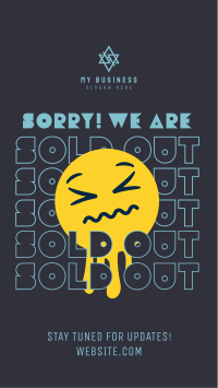 Sorry Sold Out Instagram reel Image Preview