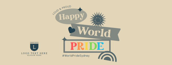Gradient World Pride Facebook Cover Design Image Preview