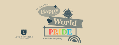 Gradient World Pride Facebook cover Image Preview
