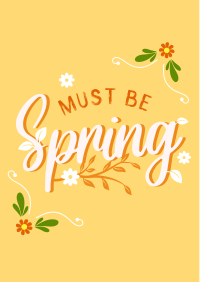 Must be Spring Flyer Image Preview
