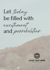 Cool Nature Quote Poster Design