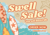 Surf Shop Sale Postcard Preview