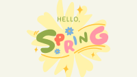 Playful Hello Spring Facebook event cover Image Preview