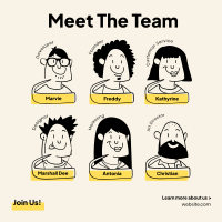 Cute Team Linkedin Post Image Preview