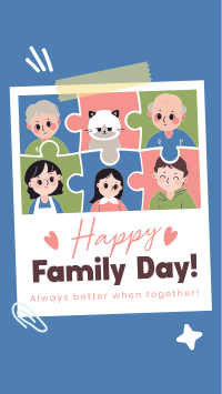 Adorable Day of Families TikTok Video Design