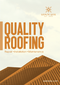 Quality Roofs Poster Design