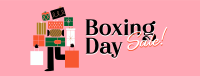 Boxing Shopping Sale Facebook cover Image Preview