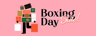 Boxing Shopping Sale Facebook cover Image Preview