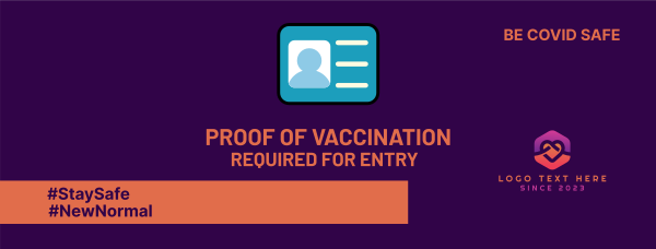Vaccine ID Requirement Facebook Cover Design Image Preview