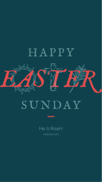 Rustic Easter Facebook Story Design