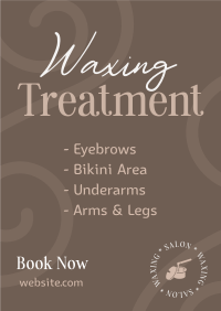 Painless Waxing Poster Design