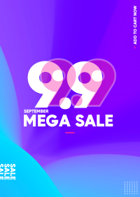 9.9 Mega Sale Poster Design
