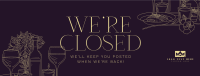 Luxurious Closed Restaurant Facebook cover Image Preview