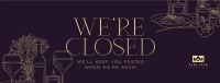 Luxurious Closed Restaurant Facebook cover Image Preview