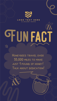 Honey Bees Fact Instagram reel Image Preview
