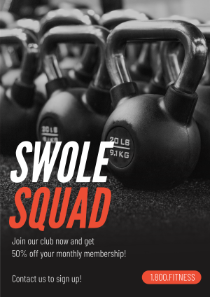 Swole Squad Flyer Image Preview