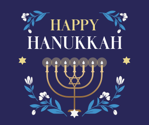 Hanukkah Candles Facebook post Image Preview