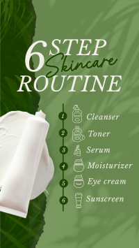 6-Step Skincare Routine YouTube short Image Preview