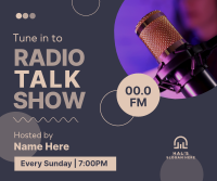 Radio Talk Show Facebook Post Design