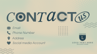 Minimalist Contact Us Animation Image Preview