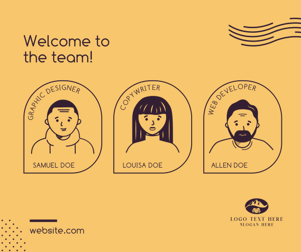 Welcome Team Facebook Post Design Image Preview