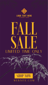 Fall Season Sale TikTok Video Design