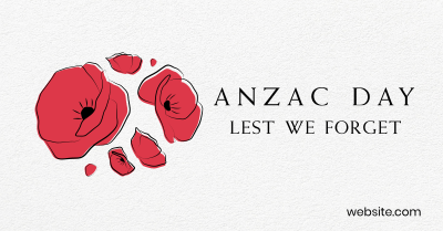 Anzac Day Minimalist Facebook ad Image Preview