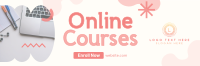 Online Education Courses Twitter Header Design
