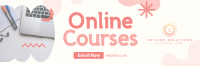 Online Education Courses Twitter Header Image Preview