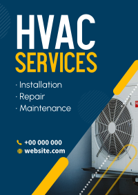 Fast HVAC Services Poster Design